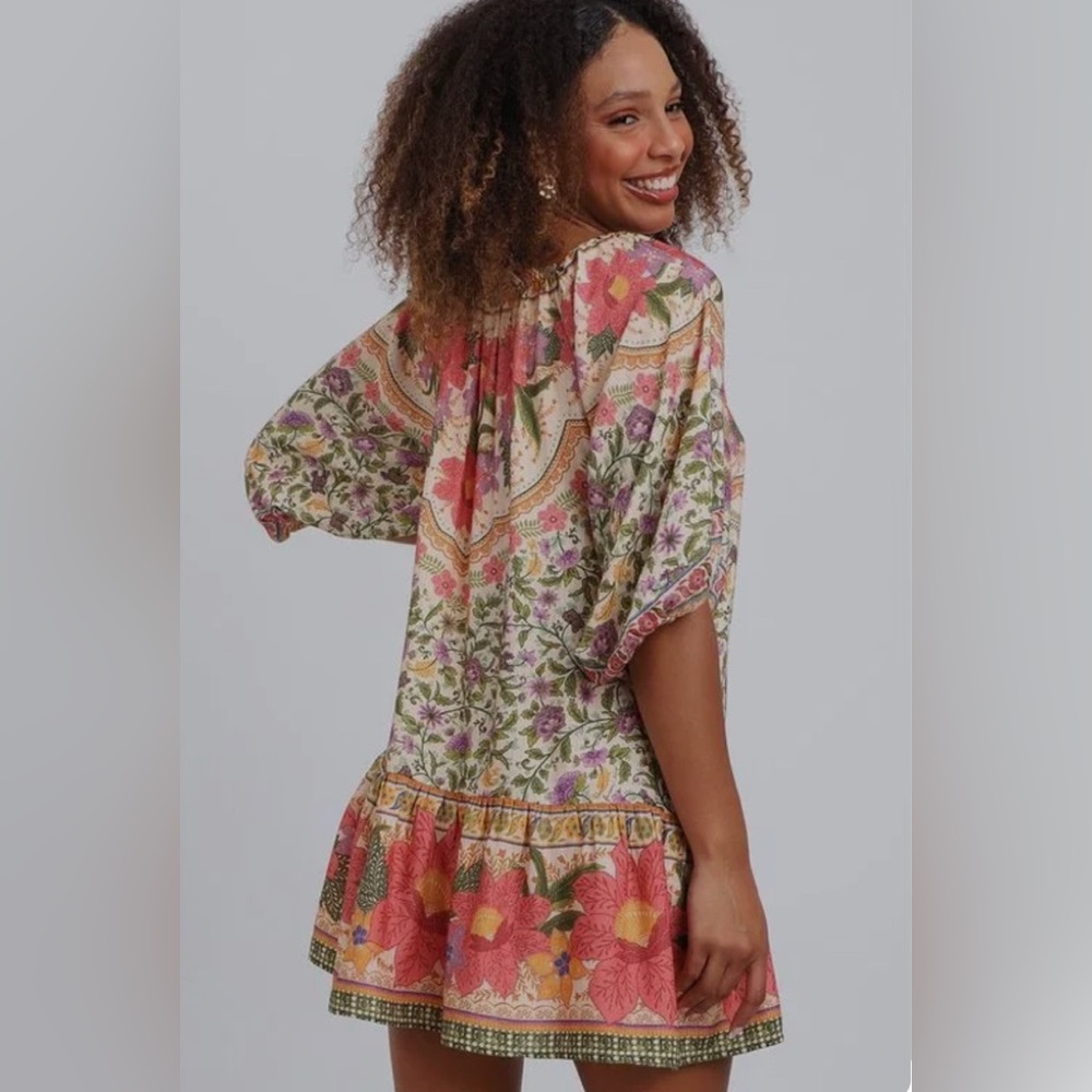 Mini Dress Farm Rio NWT with Golden details